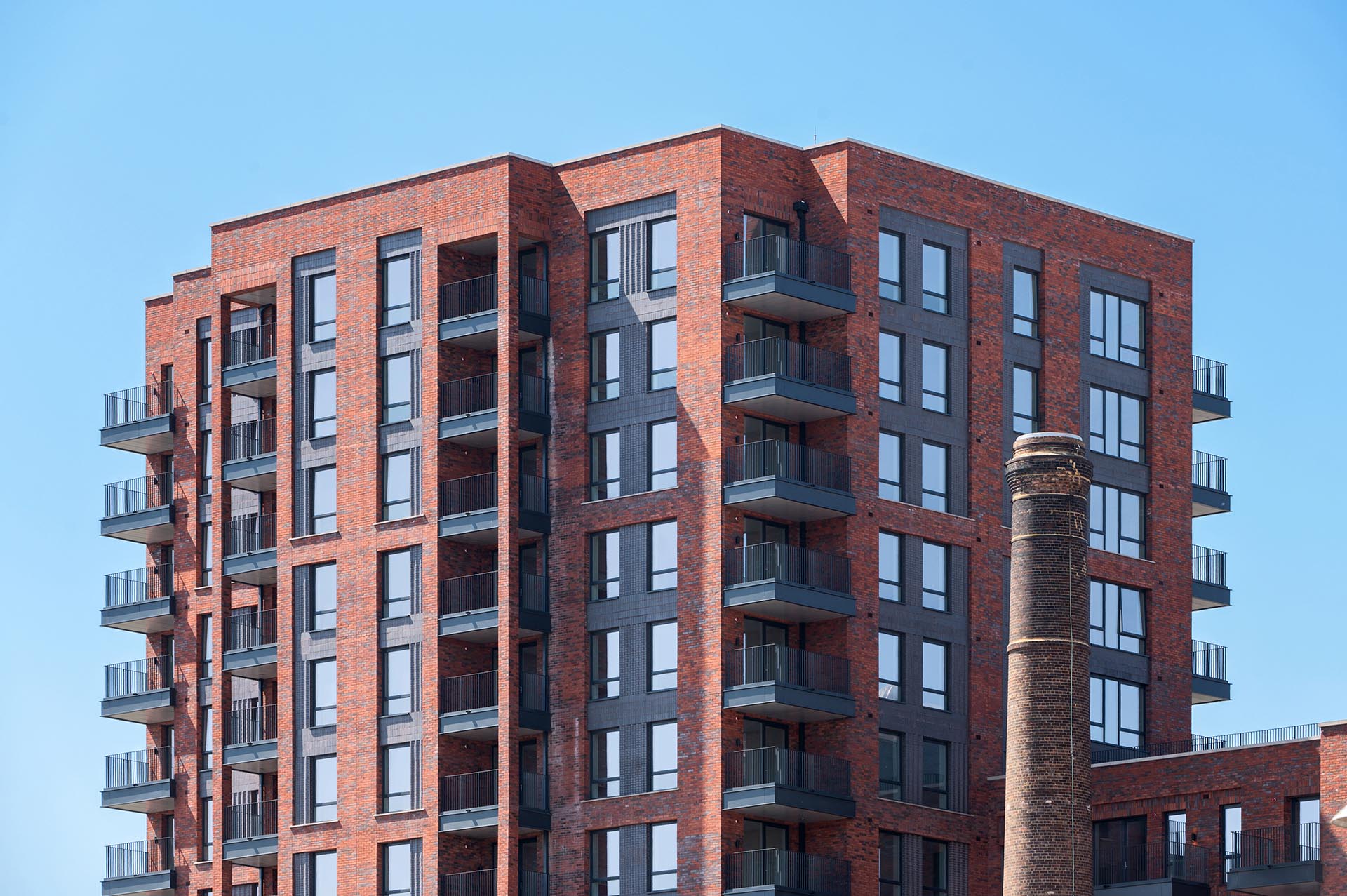 Ketley wavy Vision bricks at Glengall Rise Southern Housing